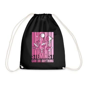 Steminist peut tout faire Scientifique STEM Steminist - Sac de sport léger - noir - Devant