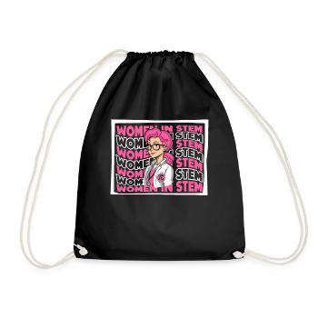 Women In STEM STEM Scientist Empowering Women - Drawstring Bag - black - Front
