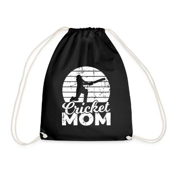 Kricket Mama - Turnbeutel - Schwarz - Vorne
