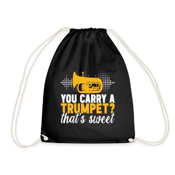Euphonium Bariton Tenorhorn - Turnbeutel - Schwarz - Vorne