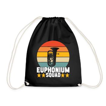 Euphonium Bariton Tenorhorn - Turnbeutel - Schwarz - Vorne