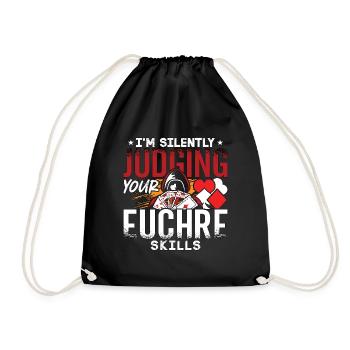 Euchre Je juge silencieusement ton jeu de cartes Euchre - Sac de sport léger - noir - Devant