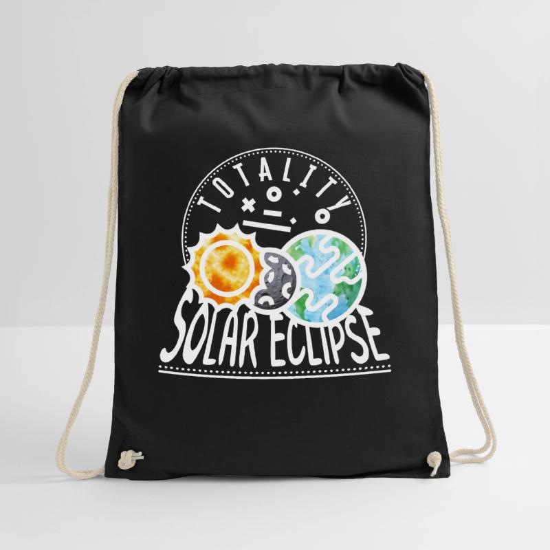 Solar Eclipse Shirt, Totality Solar Eclipse 04 08 Drawstring Bag