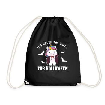 Licorne, il n'est jamais trop tôt pour Halloween Vampire - Sac de sport léger - noir - Devant