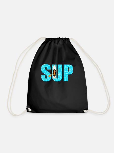 SUP Stand Up Paddle - Turnbeutel - Schwarz