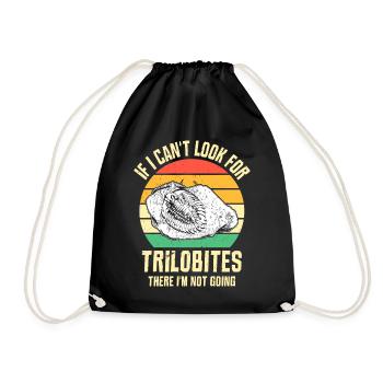 Fossil collecting paleontologist Fossil collector - Drawstring Bag - black - Front
