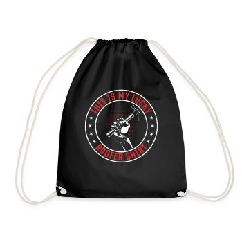 Ceci est ma chemise de couvreur chanceux toiture - Sac de sport léger - noir - Devant