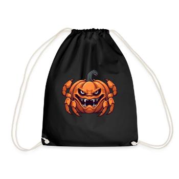 Crab Pumpkin Lazy Halloween Party Costume pour - Sac de sport léger - noir - Devant