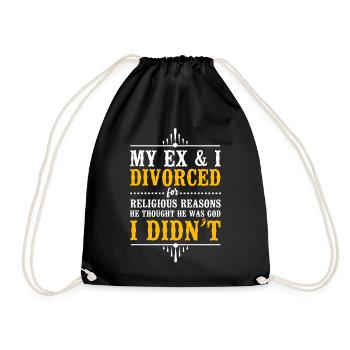 Bonne fête de divorce Mon ex et moi - Sac de sport léger - noir - Devant