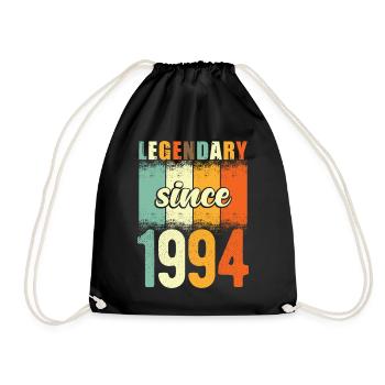 Légendaire depuis 1994 Retro Vintage Anniversaire - Sac de sport léger - noir - Devant