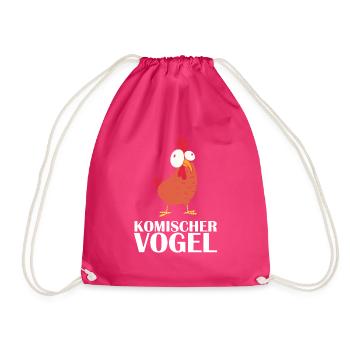 Komischer Vogel - Turnbeutel - Fuchsia - Vorne