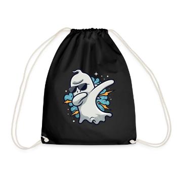 Ghost Dabbing Halloween Dabbing Dab Ghost - Sac de sport léger - noir - Devant