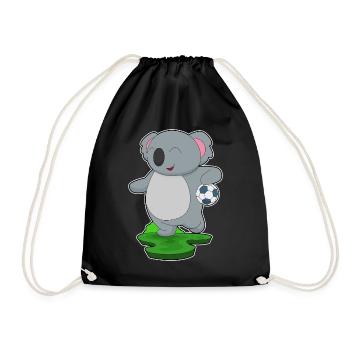 Koala Handball Player Handball - Drawstring Bag - black - Front