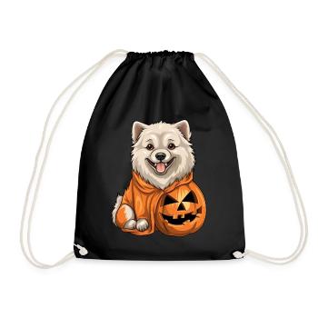 Eskimo Dog Pumpkin Lazy Halloween Party Costume - Sac de sport léger - noir - Devant