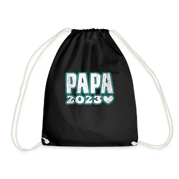 Papa 2023 - Turnbeutel - Schwarz - Vorne