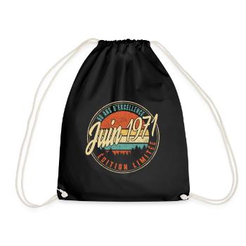 50 ans d’excellence Juin 1971 Édition Limitée - Sac de sport léger - noir - Devant