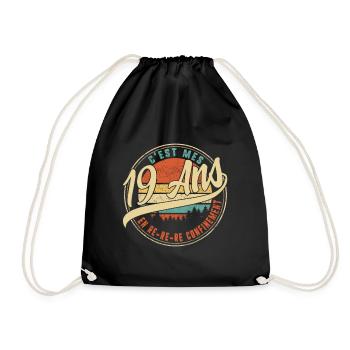 C'est Mes 19 Ans En Re Re Re Confinement Humour T - Sac de sport léger - noir - Devant
