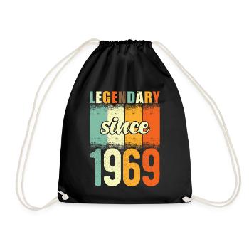 Légendaire depuis 1969 Retro Vintage Anniversaire - Sac de sport léger - noir - Devant