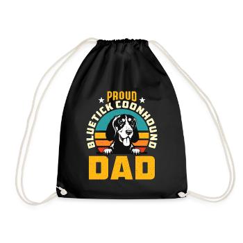 Chasse au raton laveur Proud Bluetick Coonhound Hunting - Sac de sport léger - noir - Devant