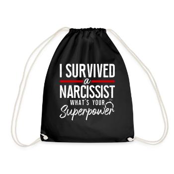 Fête de divorce heureuse J’ai survécu à un - Sac de sport léger - noir - Devant