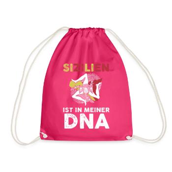 Sizilianer Sizilianisch Sizilien - Turnbeutel - Fuchsia - Vorne