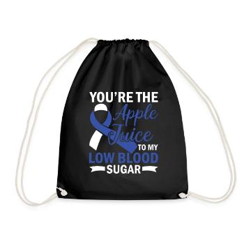 Sorry You're Not My Type - Diabetes Awareness - Drawstring Bag - black - Front