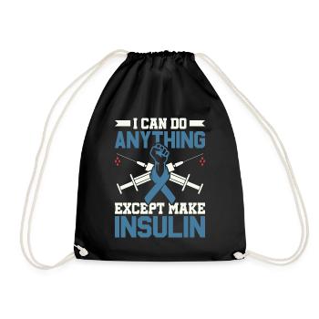 You're The Apple Juice To My Low Blood Sugar - - Drawstring Bag - black - Front