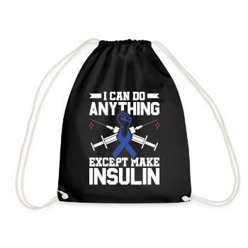 You're The Apple Juice To My Low Blood Sugar - - Drawstring Bag - black - Front