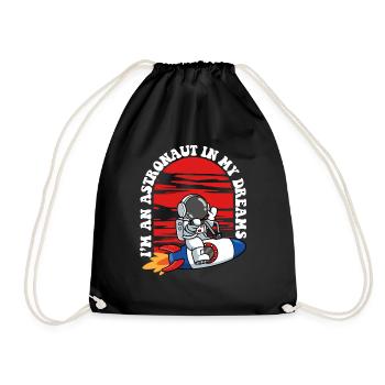 Je suis un astronaute dans mes rêves Cosmonaute - Sac de sport léger - noir - Devant