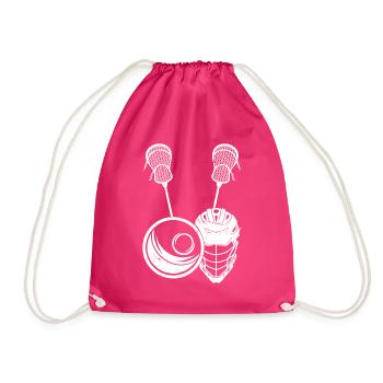 Lacrosse Ball Lacrosse Sticks - Lacrosse Player La - Turnbeutel - Fuchsia - Vorne