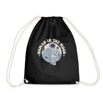 Femme dans la Lune Cosmonaute Vaisseau spatial Taikonaut - Sac de sport léger - noir - Devant