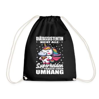 Diätassistentin Nicht Alle Superhelden Umhang - Turnbeutel - Schwarz - Vorne
