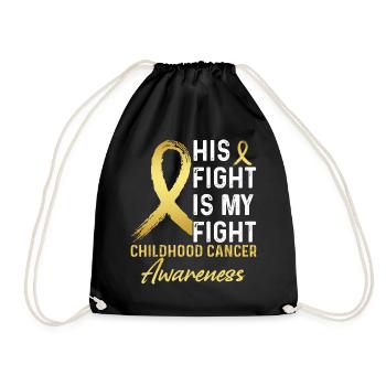 Lutte contre le cancer infantile - Sac de sport léger - noir - Devant