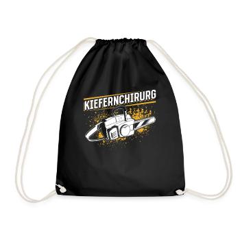 Kiefernchirurg - Turnbeutel - Schwarz - Vorne