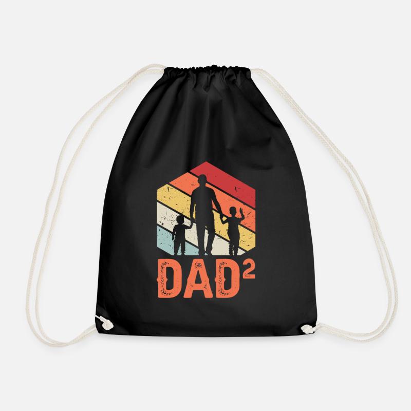 Dad hoch 2 - Turnbeutel - Schwarz