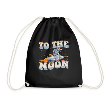 Vers la Lune Vaisseau spatial Taikonaut Cosmonaute - Sac de sport léger - noir - Devant