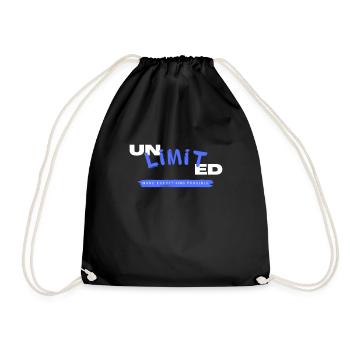 Unlimit Technology Inspirational Design - Drawstring Bag - black - Front