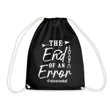 Happy Divorce Party The End Of An - Drawstring Bag - black - Front