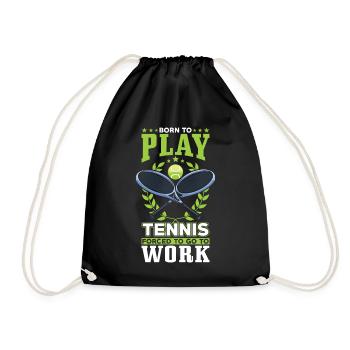 Né pour jouer au tennis - Sac de sport léger - noir - Devant