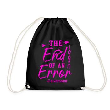 Happy Divorce Party The End Of An - Drawstring Bag - black - Front