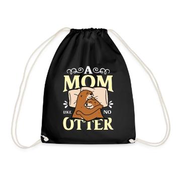Loutre Une maman comme pas de loutre Éleveur de bien-être animal - Sac de sport léger - noir - Devant