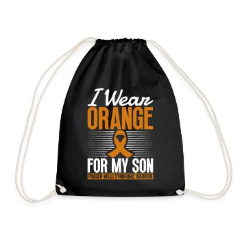 Je porte de l’orange pour mon fils - - Sac de sport léger - noir - Devant