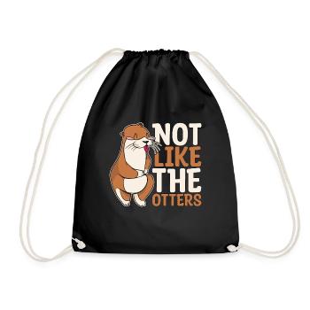 Otter Not Like The Otters Animal Lovers Breeder - Drawstring Bag - black - Front