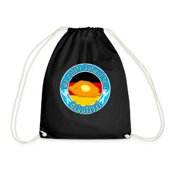 My soul animal is a schnitzel funny saying - Drawstring Bag - black - Front