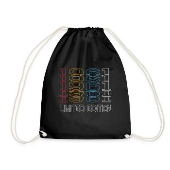 Edition Limitée 1961 Anniversaire 1961 Vintage Rétro - Sac de sport léger - noir - Devant