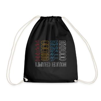 Edition Limitée 1975 Anniversaire 1975 Vintage Rétro - Sac de sport léger - noir - Devant