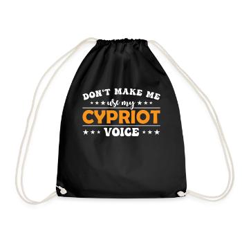 Ne me forcez pas à donner ma voix chypriote - Sac de sport léger - noir - Devant