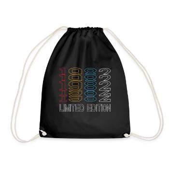 Edition Limitée 1982 Anniversaire 1982 Vintage Rétro - Sac de sport léger - noir - Devant