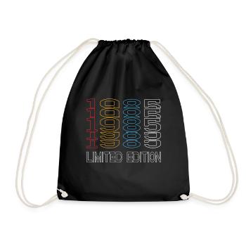 Edition Limitée 1985 Anniversaire 1985 Vintage Rétro - Sac de sport léger - noir - Devant