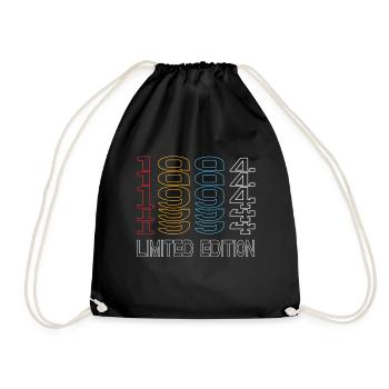 Limited Edition 1994 Birthday 1994 Vintage Retro - Drawstring Bag - black - Front